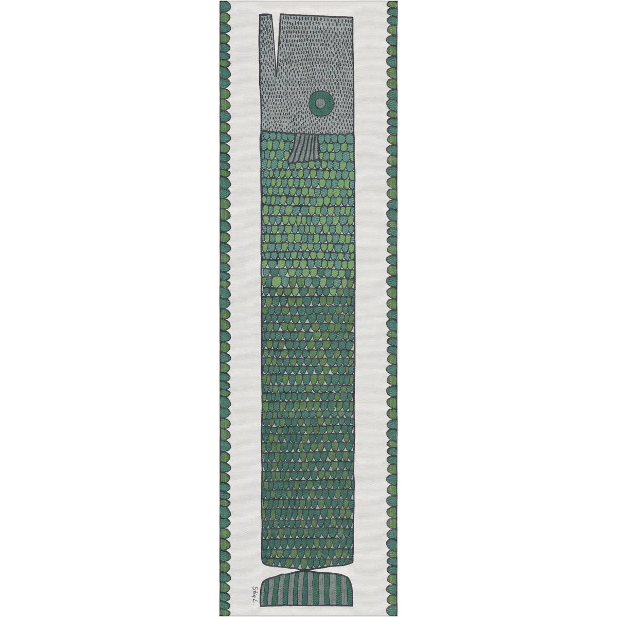 'Stig Lindberg Fiskben Table Runner'