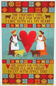 'Marion Elliot Folk Art Tea Towels'