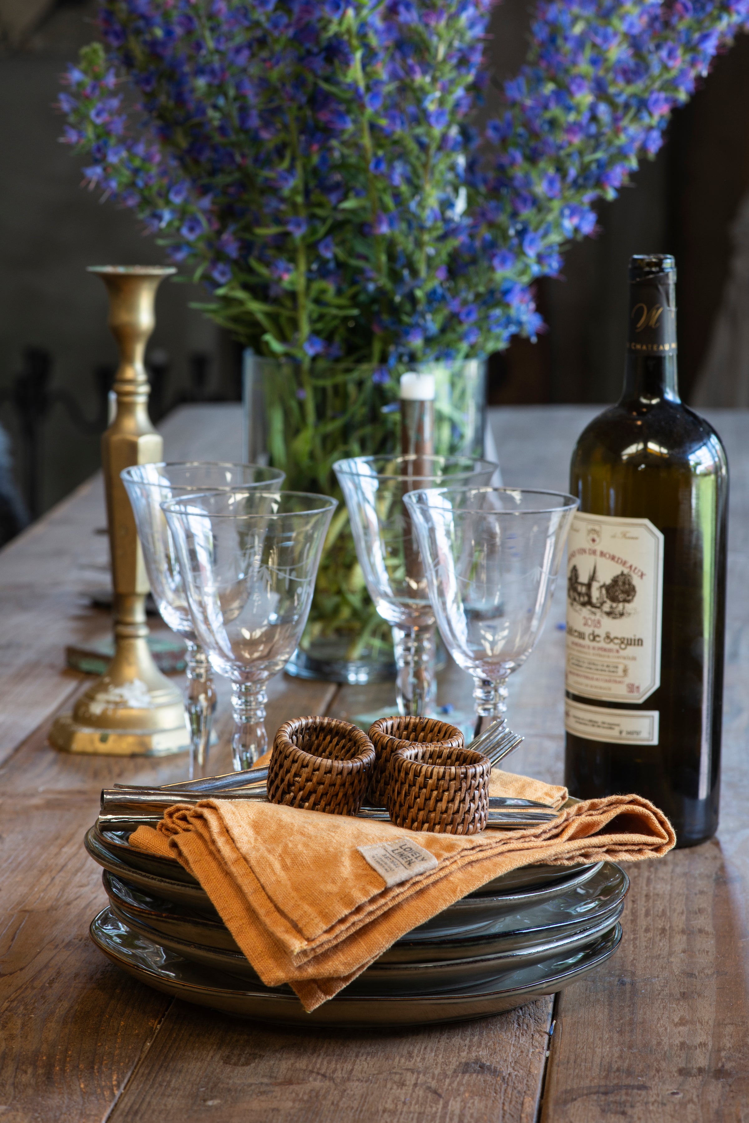 NOW 30% OFF Lovely Linen Washed Napkins Almond and Honey'