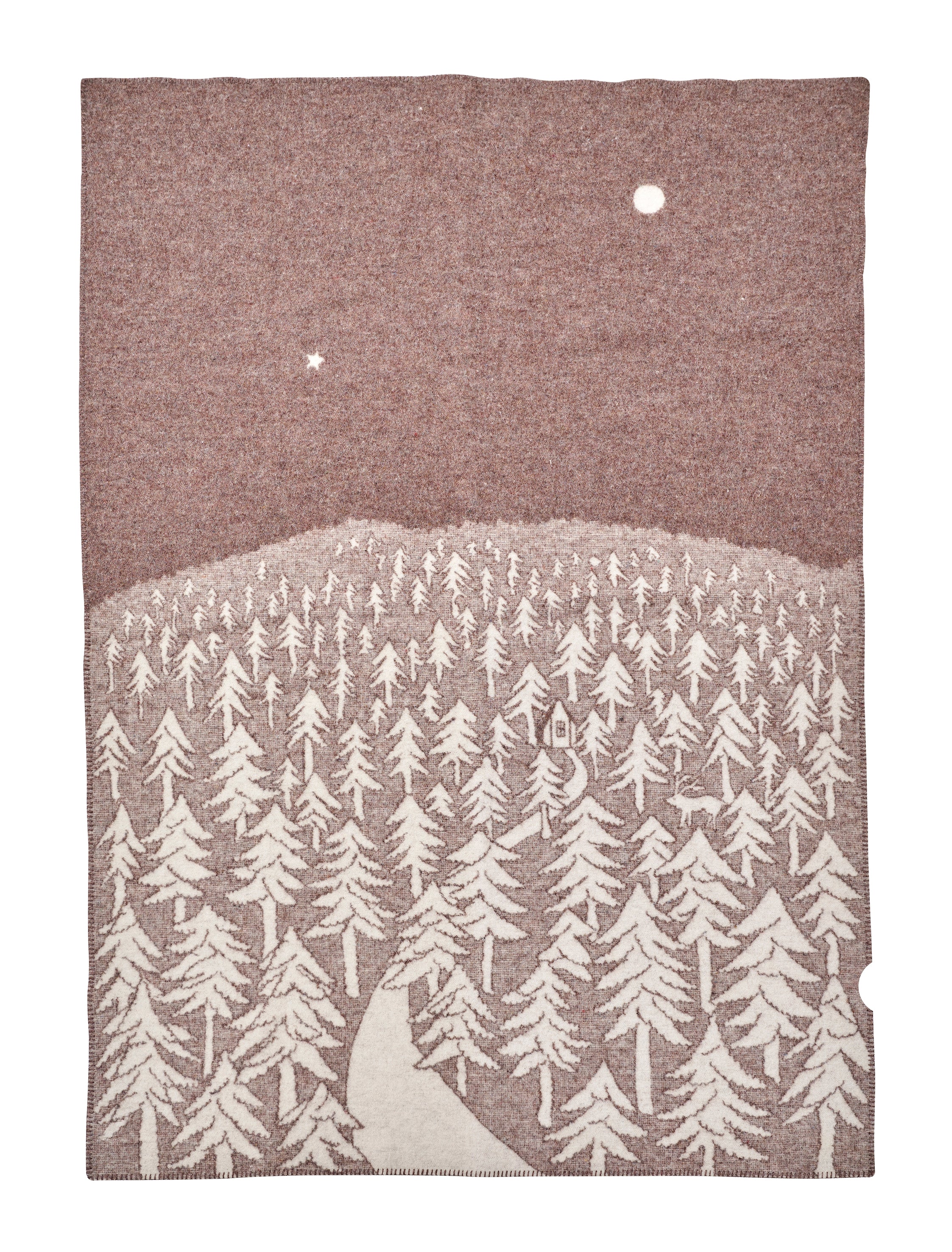 'Recycled Wool House in the Forest Throw'