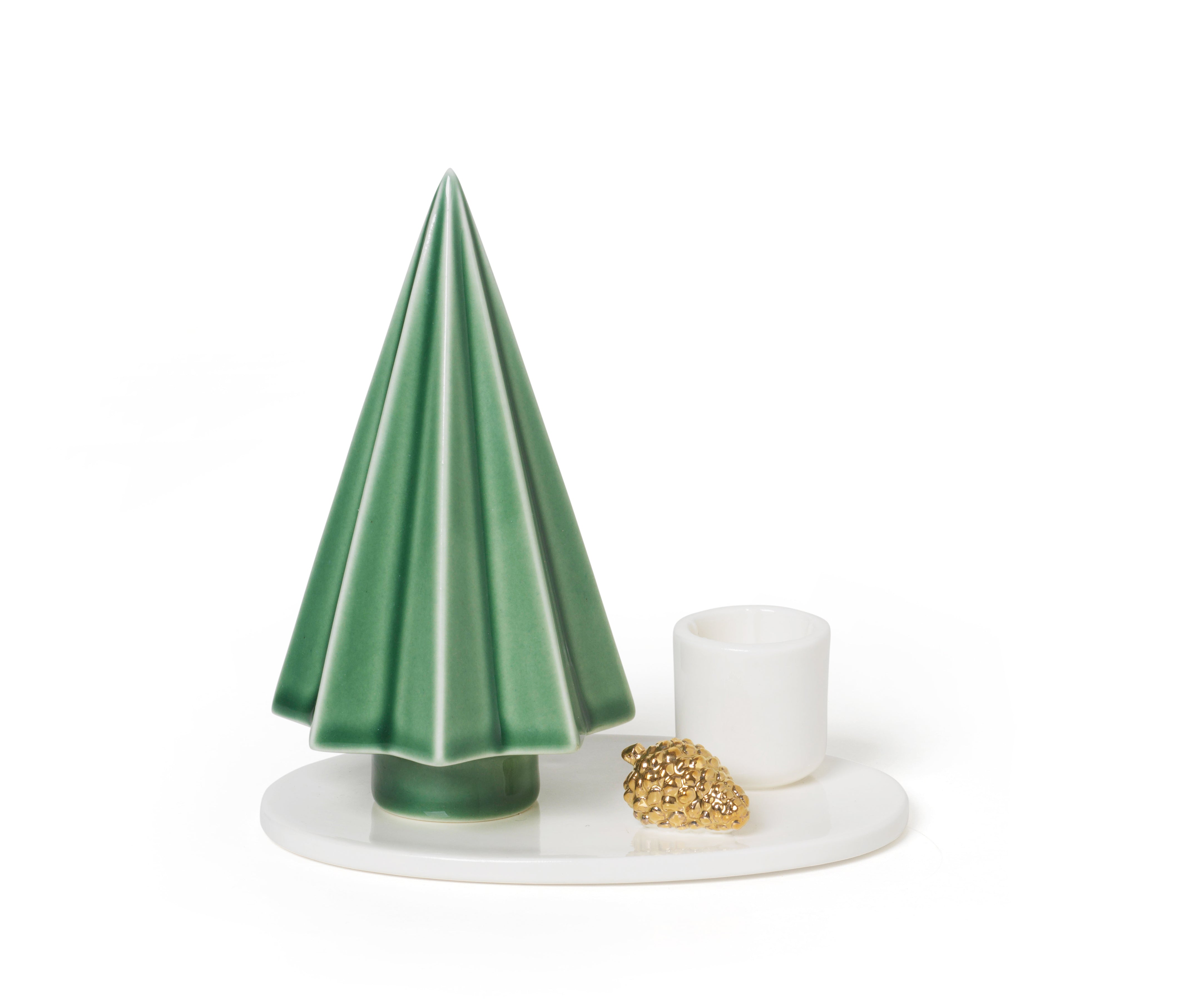 'Tree and Pinecone Candleholder'