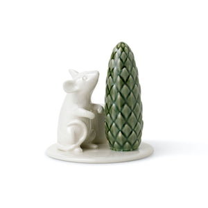 'Mouse and Spruce Candleholder'