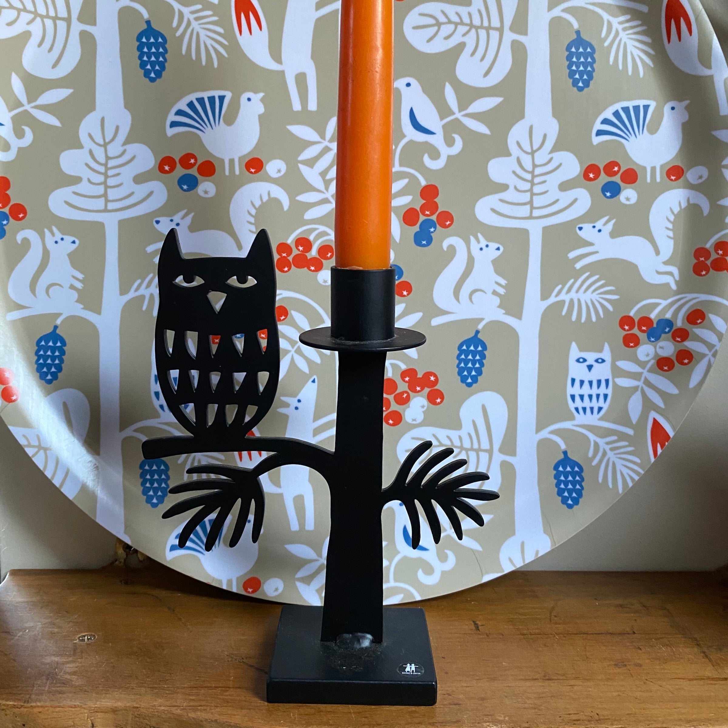 'Owl Candleholder by Bengt & Lotta'