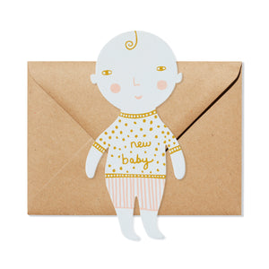 'Baby Shaped Card'