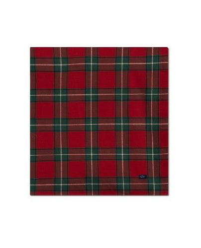 'Lexington Checked Cotton Red/ Green Tablecloth'