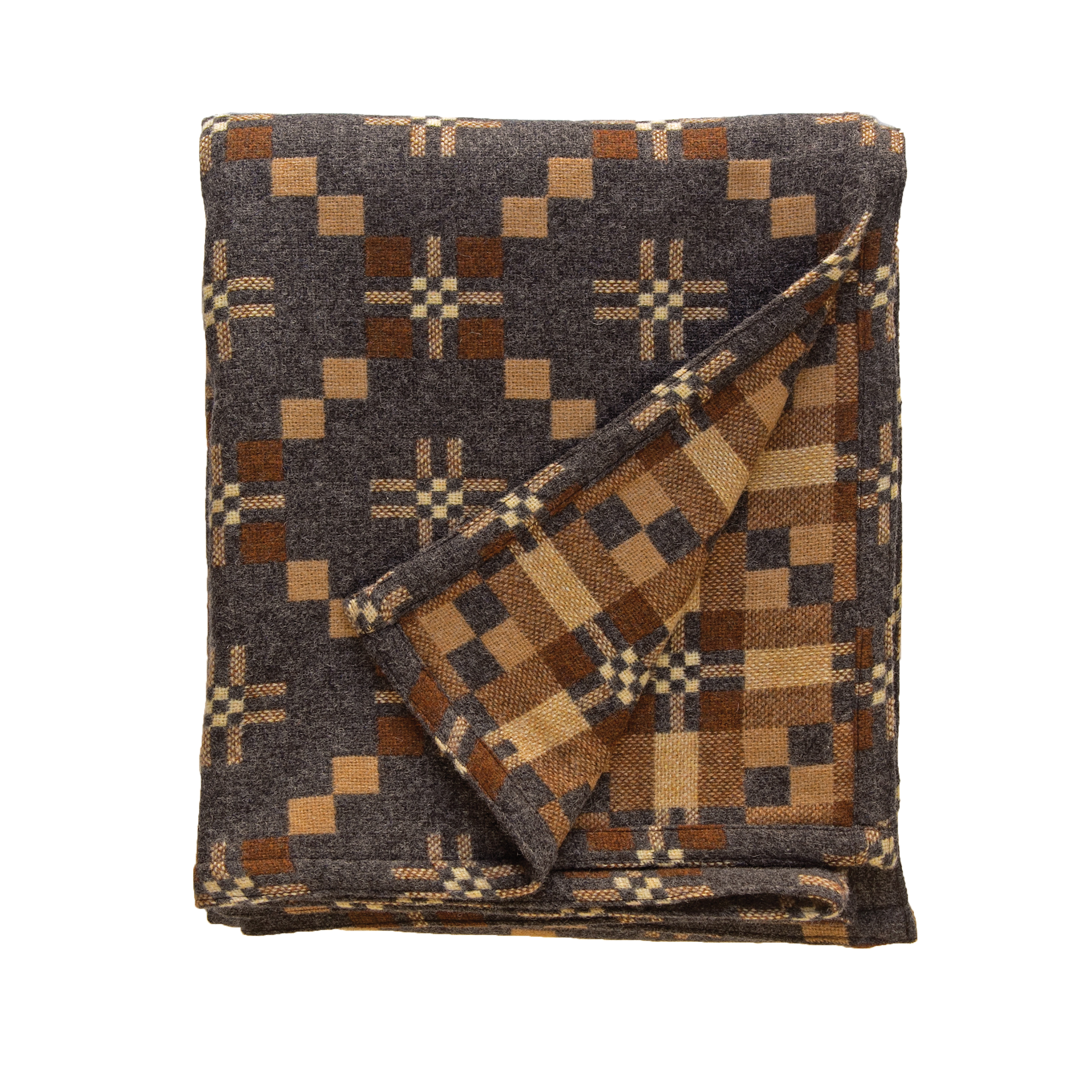 'St David's Cross Small Blanket and Cushion in Slate'